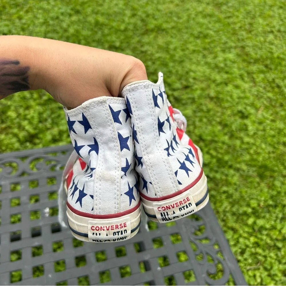 Converse Junior Chuck Taylor‎ All Stars & Stripes High Top American Flag size 2